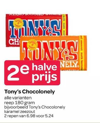 Spar Tony's chocolonely aanbieding