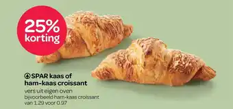 Spar Spar kaas of ham-kaas croissant aanbieding