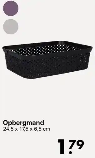 Wibra Opbergmand aanbieding