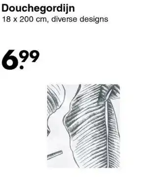 Wibra Douchegordijn aanbieding