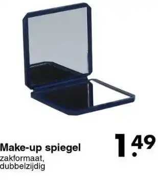 Wibra Make-up spiegel aanbieding