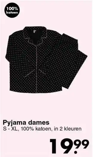 Wibra Pyjama dames aanbieding