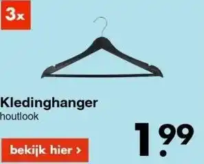 Wibra Kledinghanger aanbieding