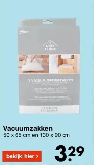 Wibra Vacuumzakken aanbieding