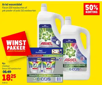 Makro Ariel wasmiddel aanbieding