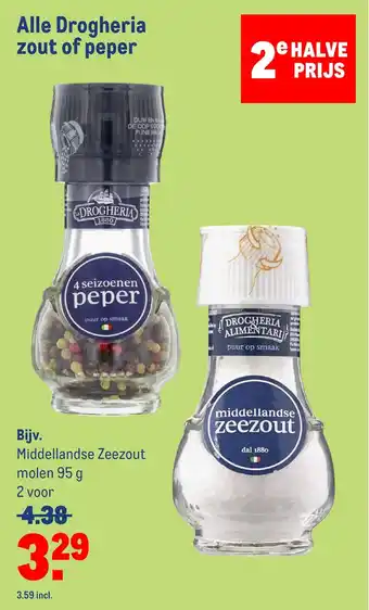 Makro Alle drogheria zout of peper aanbieding