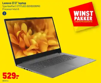 Makro Lenovo 17.3" laptop aanbieding