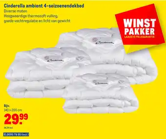 Makro Cinderella ambient 4-seizoenendekbed aanbieding