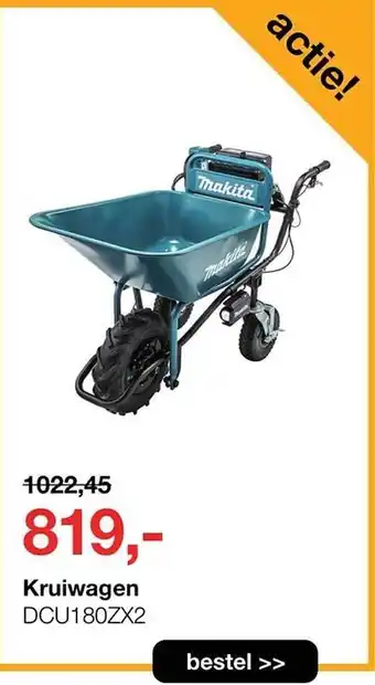 Boer Staphorst Makita kruiwagen dcu180zx2 aanbieding