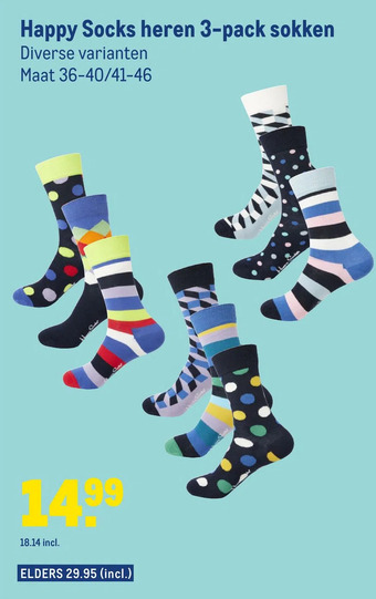 Happy socks holiday tree sokken gift box aanbieding bij Happy Socks