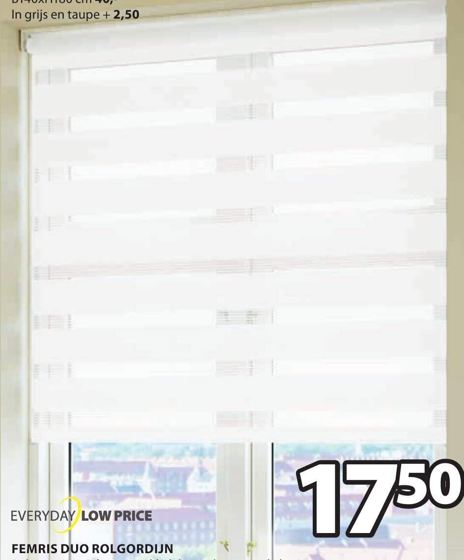 Femris Duo Rolgordijn aanbieding bij Jysk