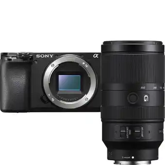 Kamera Express Sony a6400 body zwart + 70-350mm f/4.5-6.3 g oss aanbieding