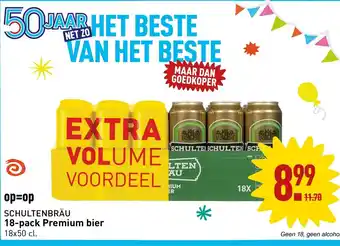 ALDI Schultenbrau 18-pack Premium bier aanbieding