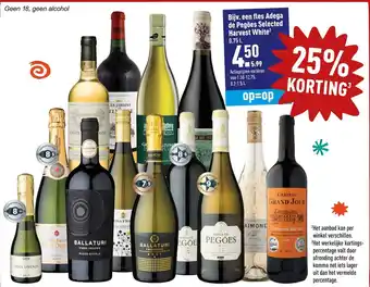 ALDI Bijv. een fles Adega de Pegoes Selected Harvest White 0.75 L aanbieding