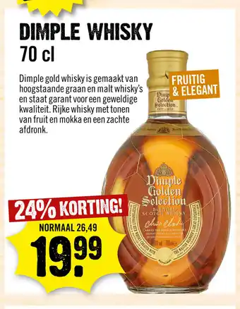 Dirck 3 Dimple Whisky 70cl aanbieding