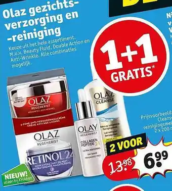 Kruidvat Olaz Gezichtsverzorging En Reiniging aanbieding