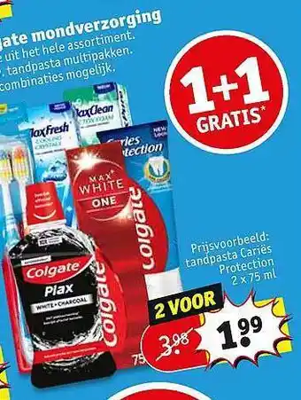 Kruidvat Colgate Mondverzorging 2x75 ml aanbieding