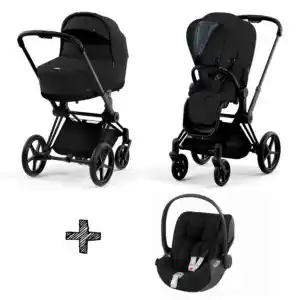 Van Asten BabySuperstore Kinderwagen cybex priam plus stardust black met autostoel cloud z2 i-size aanbieding