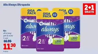 Makro Alle always ultrapacks aanbieding