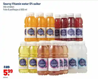 Makro Sourcy vitamin water 0% suiker aanbieding