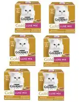 Bol.com Gourmet gold luxe mix - kattenvoer natvoer - vis/vlees - 48 x 85 g aanbieding
