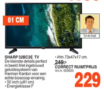 Correct Sharp 32BC3E TV aanbieding