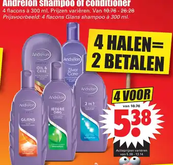 Dirk Andrélon shampoo of conditioner 300 ml aanbieding