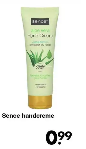 Wibra Sence handcreme aanbieding