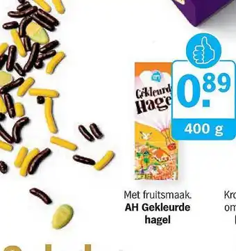 Albert Heijn AH gekleurde hagel 400g aanbieding