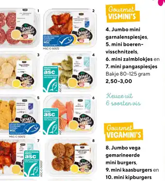 Jumbo Jumbo Gourmet vismini's 80-125g aanbieding