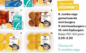 Jumbo Jumbo Gourmet vegamini's 150-160g aanbieding