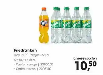 HANOS Frisdranken : fanta orange of sprite refresh aanbieding