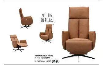 Budget Home Store Relaxfauteuil milos aanbieding