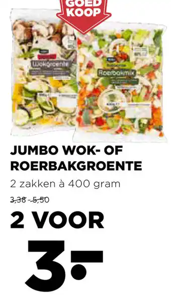 Jumbo Jumbo  Wok- of roerbakgroente 2*400g aanbieding