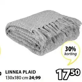 Jysk Linnea Plaid aanbieding