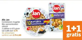 Albert Heijn Jan 1+1 aanbieding