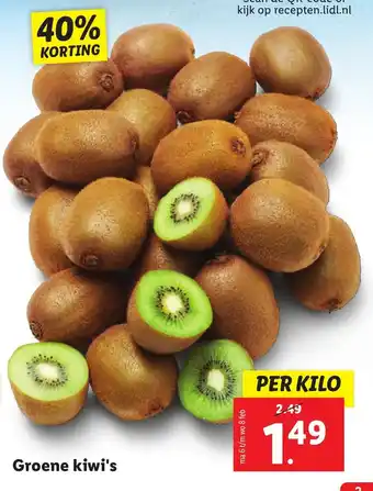 Lidl Groene kiwi's aanbieding