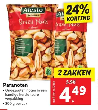 Lidl Paranoten 200g aanbieding