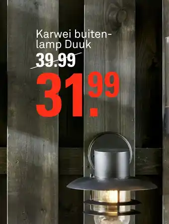 Karwei Karwei buiten- lamp Duuk aanbieding