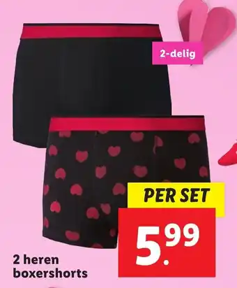 Lidl 2 heren boxershorts aanbieding