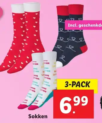 Lidl Sokken 3-pack aanbieding