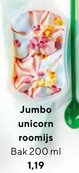 Jumbo Jumbo Unicorn roomijs 200ml aanbieding