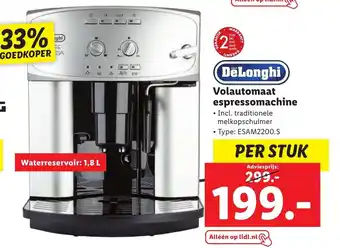 Lidl Delonghi volautomaat espressomachine per stuk aanbieding