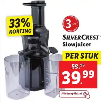 Lidl SilverCrest slowjuicer aanbieding