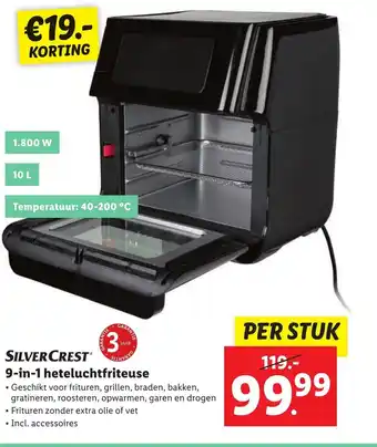 Lidl Silvercrest 9-in-1 heteluchtfriteuse aanbieding