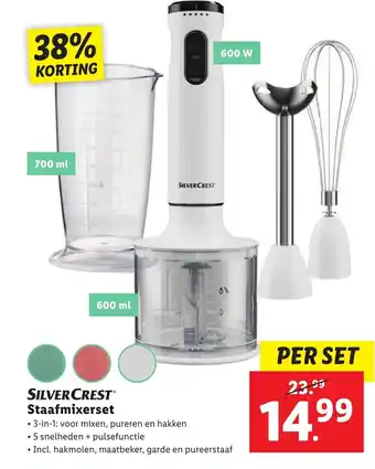 Lidl SilverCrest staafmixerset aanbieding