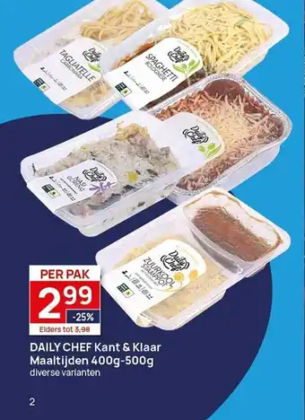 Butlon Daily chef kant & klaar maaltijden 400g-500g aanbieding