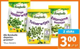 Albert Heijn Alle bonduelle diepvries-groenten 2 stuks aanbieding