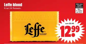 Dirk Leffe blond Krat 24 flessen. aanbieding