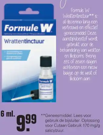 De Online Drogist Formule W Wrattentinctur aanbieding